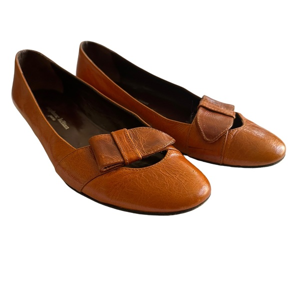 STEPHANE KELIAN Made in France Rust Orange Leather Flats * 6.5 UK | 8.5 - 9 US - Picture 7 of 13